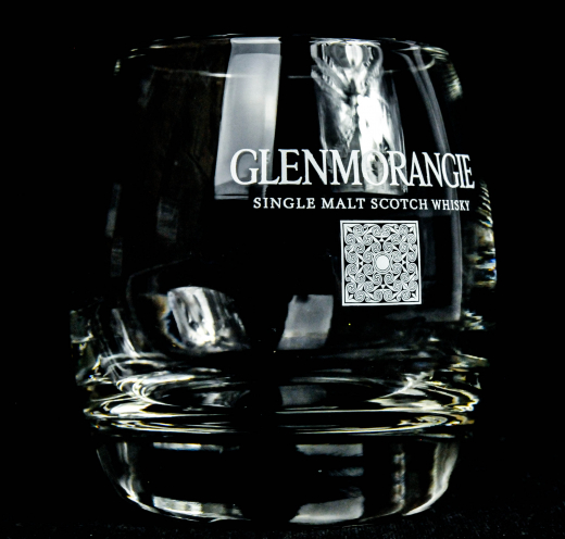 Glenmorangie Scotch Whisky, runder Tumbler mit dicken Boden, Whiskyglas