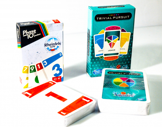 Sinalco Limonade, 2 x Pocket Spiele Games Phase 10 +  Trivial Pursuit Familienspaß