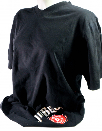 Jim Beam Whisky, T-Shirt, Men, Gr. XL, Full Logo vorne in bunt, schwarz