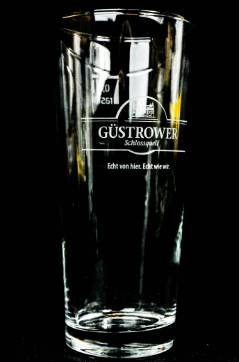 Güstrower Schlossquell, Wasserglas, Longdrinkglas 0,4l Lasergravur