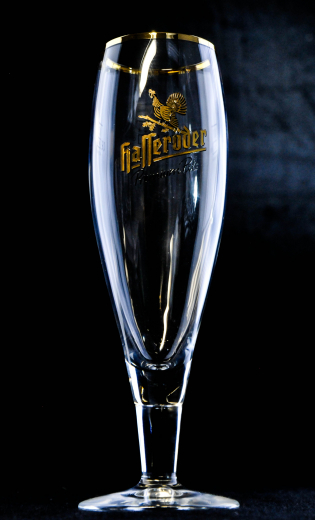 Hasseröder, Glas / Gläser, Bierglas, Stiel 0,4l Pokal goldener Schriftzug