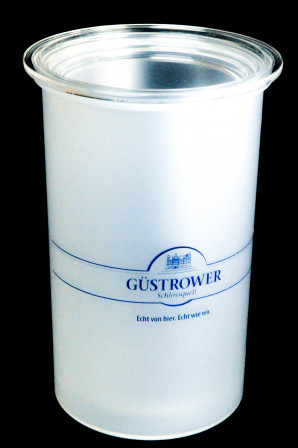 Güstrower Schlossquell water, double-walled acrylic bottle cooler for 0.7l and 1.0l