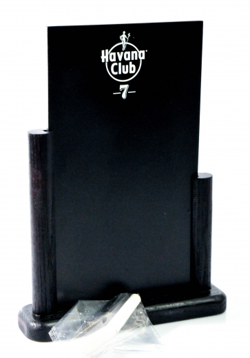 Havana Club Rum, XXL Echtholz Tischaufsteller Tischreidetafel mit Kreide