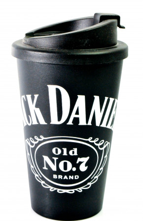Jack Daniels Whiskey, USA thermo mug, insulated mug, to go mug, USA screw cap