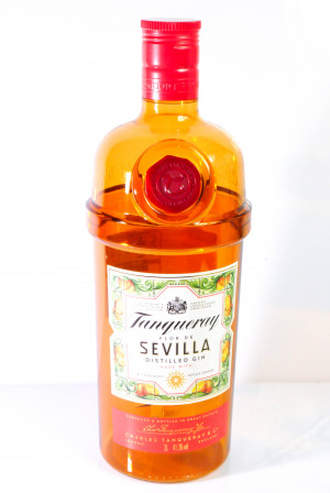 Tanqueray Gin, Acryl 3 Liter Flor de Sevilla Dekoflasche, Showbottle, Schauflasche