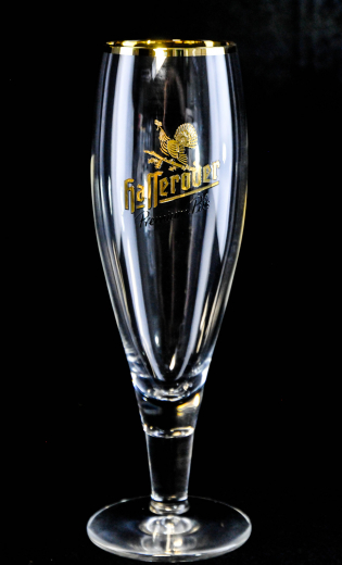Hasseröder Pils Glas / Gläser, Bierglas, Stiel 0,3l Pokal mit Goldrand