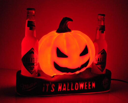 Salitos and Miller Beer, LED Helloween neon sign, bottle light, rare!!