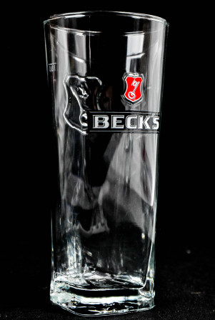 Becks Bier, Glas / Gläser Henry Becher, Bierglas im Relief 0,5l