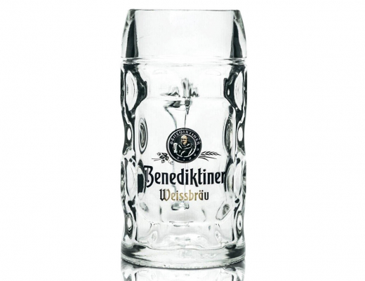 Benediktiner Weißbier, Maßkrug Bierkrug Krug Bierglas, Glas / Gläser Bier Seidel 1 Liter