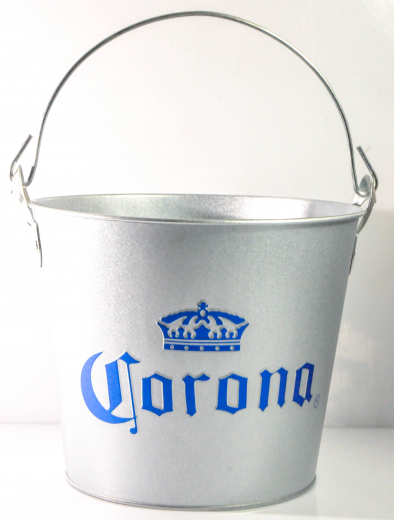 Corona Extra Eiswürfeleimer, Eiswürfelbehälter, Eisbox, Flaschenkühler, Zink