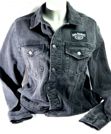 Jack Daniels Whisky, Jeans Jacke lang Men/ LED Funktionen / JD Festival Jacke, Gr. M NEU Original