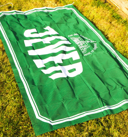 Jever Bier, Hiss Flagge / Banner / Fahne / Horizontalfahne