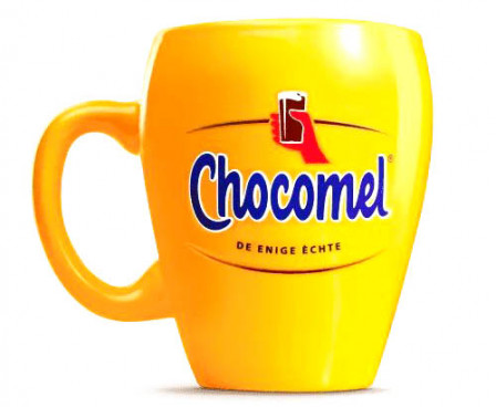 Chocomel Kakao, Kakao Becher ohne Untertasse, Tasse, orange, Kakaobecher