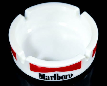 Marlboro Tabak, Glas Aschenbecher, kleine Ausführung Vintage Kult Ascher