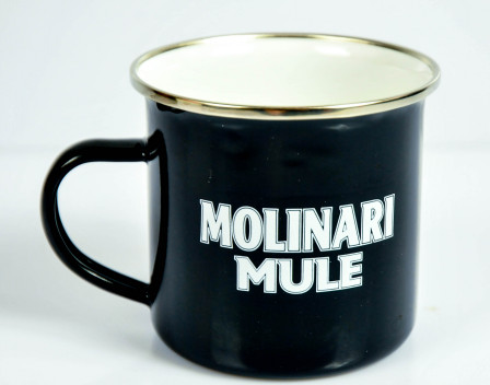 Molinari Sambuca, Emaile Metall Becher, Kaffeebecher, Tasse, Moskow Mule Becher