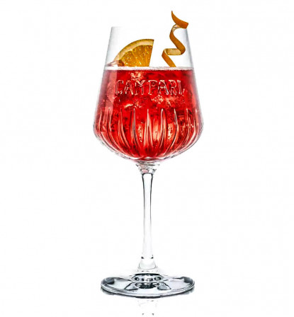 Campari, Glas / Gläser Aperetif Gläser Relief Longdrink Cocktail Spritz 0,49l