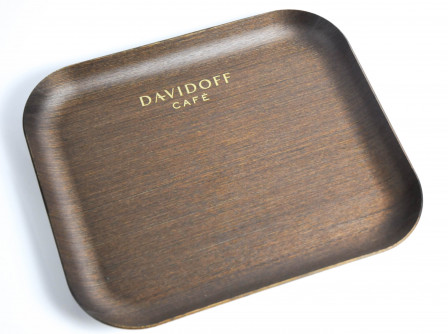 Davidoff Cafe, Tablett Kellnertablett Bistrotablett Holzoptik rechteckig sehr edel