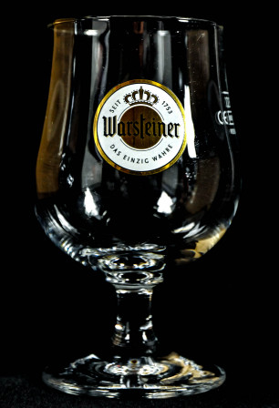 Warsteiner Bier, Glas / Gläser Schwenker Kugelglas 0,25l Bristol großes Logo Ritzenhoff