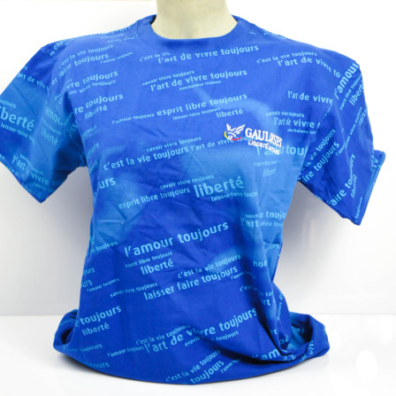 Gauloises Zigaretten, T-Shirt / Shirt Toujours Logo blaue Ausführung Gr.L