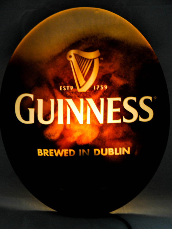 Guinness Beer Bier Leuchtreklame Leuchtwerbung