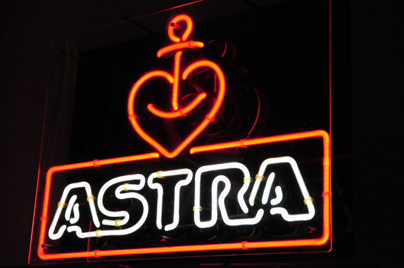 Original Astra Bier Ankerherz Neon Reklame Neon