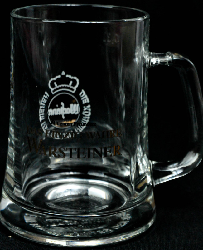 Warsteiner Bier Glas / Gläser, Bierkrug 0,3l, Seidel, H