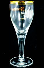 Köstritzer Schwarzbier Glas, Gläser, Bierglas, Biergläser, Pokal, Goldrand 0,2l