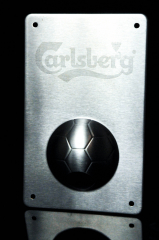 Carlsberg beer, stainless steel magnet, bottle opener, bottle opener, World Cup wall opener