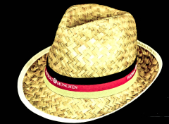 Hofbräu beer straw hat, straw hats, summer hat Panama hat WM DFB Germany