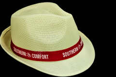 Southern Comfort Sommerhut, Partyhut, Hut, beige, Logo