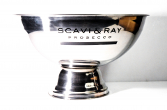 Scavi & Ray Champagnerkühler, Flaschenkühler, Sektkühler, Edelstahl Bowl