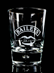 Baileys Glass/Glasses, Tumbler Irish Cream Whiskey Listen to your Lips Pearl in the foot