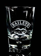 Baileys Glass/Glasses, Tumbler Irish Cream Whiskey Listen to your Lips Pearl in the foot