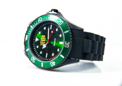 Jever beer watch / outdoor / survival watch, color green, 3 ATM / 3 bar
