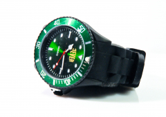 Jever Bier Uhr / Outdoor / Survival Armbanduhr, Farbe grün, 3 ATM / 3 Bar