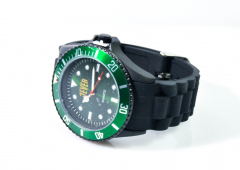 Jever Bier Uhr / Outdoor / Survival Armbanduhr, Farbe grün, 3 ATM / 3 Bar