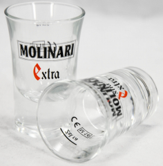 Molinari Sambuca Glas / Gläser, Shotglas, Stamper, Schnapsglas
