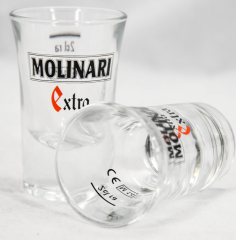 Molinari Sambuca Glas / Gläser, Shotglas, Stamper, Schnapsglas