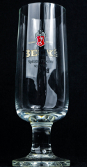 Becks Bier Pokal, Glas/ Gläser, Bierglas, 0,3l, Ritzenhoff, Schriftzug SILBER