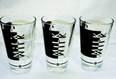 Likör / Licor 43 Glas / Gläser, Milchglas-Set, Latte Macchiato,Black 3 Stück