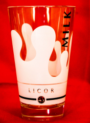 Likör / Licor 43 Glas / Gläser, Milchglas, weiß satiniert, Latte Macchiato,Tropfen