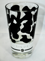 Likör 43 Glas / Gläser - Milchglas, schwarz satiniert, Latte Macchiato,Flecken
