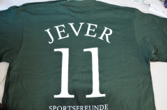 Jever Bier T-Shirt 11 SPORTSFREUNDE Grün Gr. M mit Logo