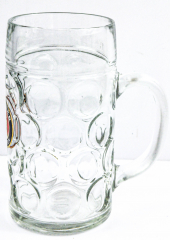 Paulaner Weißbier, Glas / Gläser Maßkrug, Bierkrug, Krug, Bierglas, Glas, Bier Seidel, 1 Liter