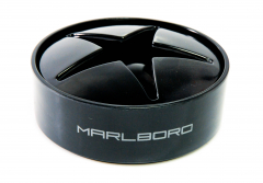 Marlboro ashtray, star wind ashtray, black edition, metal lid