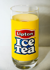 Lipton Ice Tee Trinkglas, Iceteeglas, Saftglas gelb, Rastal