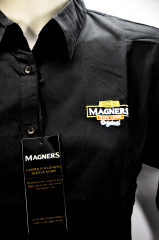 Magners Cider Damen Servicehemd, 3/4 Arm schwarz, Gr.M
