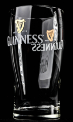 Guinness beer glass / glasses, beer glass Guinness double logo 0.4l