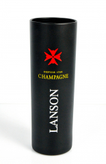 Lanson Champagner, Highball Longdrinkglas 0,1l, schwarz satiniert.