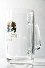König Ludwig beer, beer mug, beer mug, glass / glasses 0.3 l, Sahm